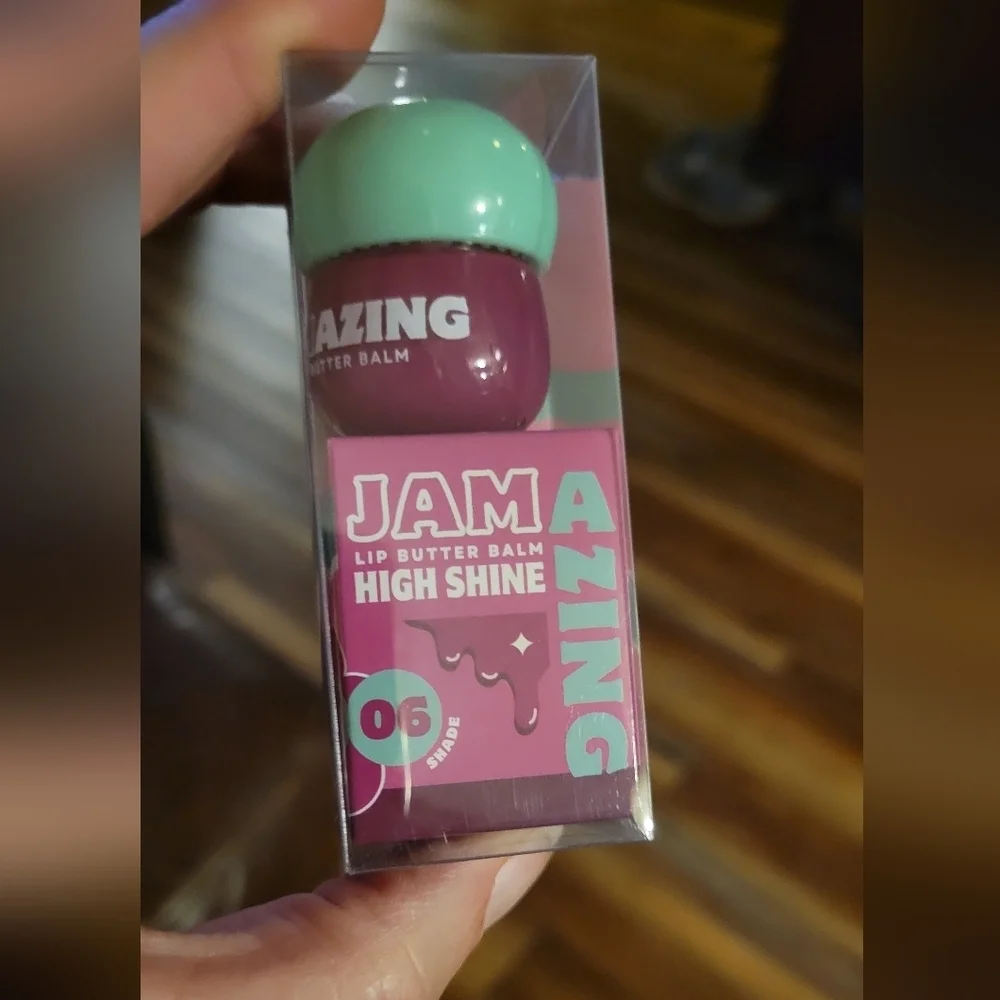 Jam Azing Lip Butter Balm High Shine 06 Sugar Plum Jam New